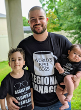 Load image into Gallery viewer, The Office inspired Regional Manager + Assistant to the RM + Assistant to the Assistant to the RM Shirt Father&#39;s Day Gift Set