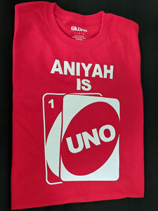 UNO Birthday Party Family T-Shirts