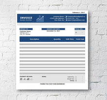 Load image into Gallery viewer, Business Excel Invoice Template FREE