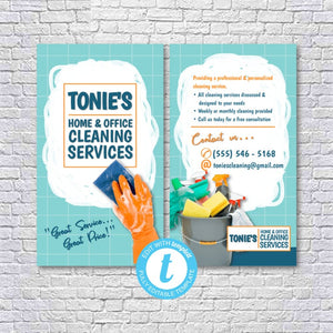 Cleaning Services Home & Office Business Card