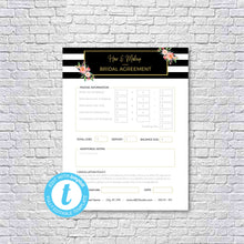 Load image into Gallery viewer, Hair Stylist &amp; Makeup Artist Bridal or Event Agreement Contract Template