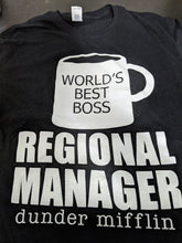 Load image into Gallery viewer, CLEARANCE The Office inspired Regional Manager Shirt