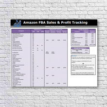 Load image into Gallery viewer, Amazon FBA Seller Sales &amp; Profit + Break Even Calculator | Excel Spreadsheet