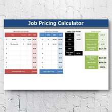 Load image into Gallery viewer, Small Business Management Software + Job Pricing Calculator | Invoice Template | Microsoft Excel Spreadsheet