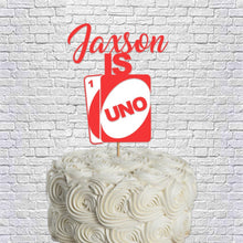 Load image into Gallery viewer, UNO Card Game Birthday Party Cake Topper