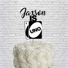 Load image into Gallery viewer, UNO Card Game Birthday Party Cake Topper