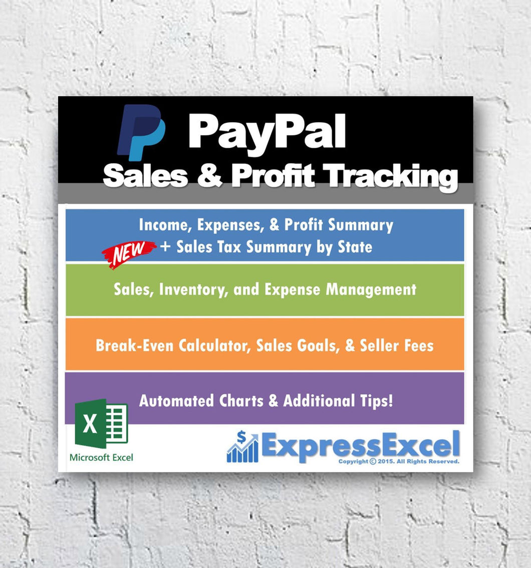 PayPal Sales Tracker Spreadsheet