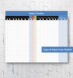 PayPal Sales & Profit Tracking + Break Even Calculator | Microsoft Excel Spreadsheet